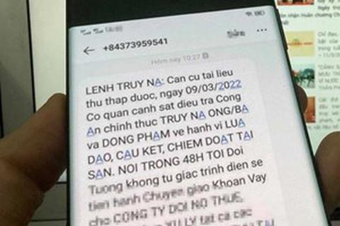 Cảnh giác với tin nhắn nội dung “Lệnh truy nã” nhằm mục đích lừa đảo mới năm 2022 1 canh-bao-lua-dao