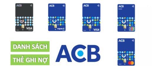 the ngan hang acb cac loai the ngan hang a chau