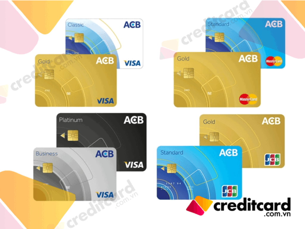 Điều kiện mở thẻ tín dụng ACB thoải mái chi tiêu 1 the tin dung ACB