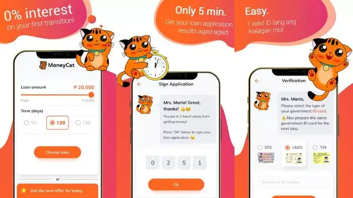 moneycat vay tiền nhanh an toàn trong 5 phút 1 vay nhanh moneycat lai suat 0