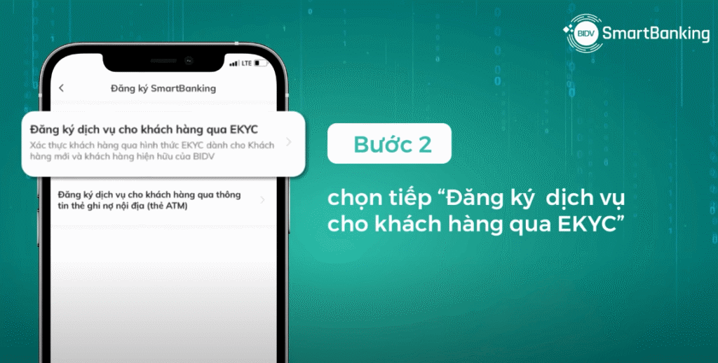 Hướng Dẫn Cách Mở Tài Khoản BIDV Online 4 Đăng ký dịch vụ cho khách hàng qua EKYC