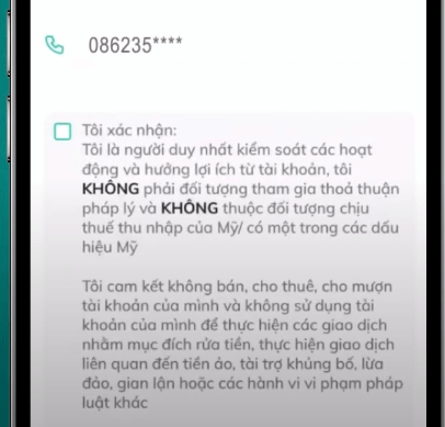 Hướng Dẫn Cách Mở Tài Khoản BIDV Online 5 chap nhan voi dieu khoan bidv